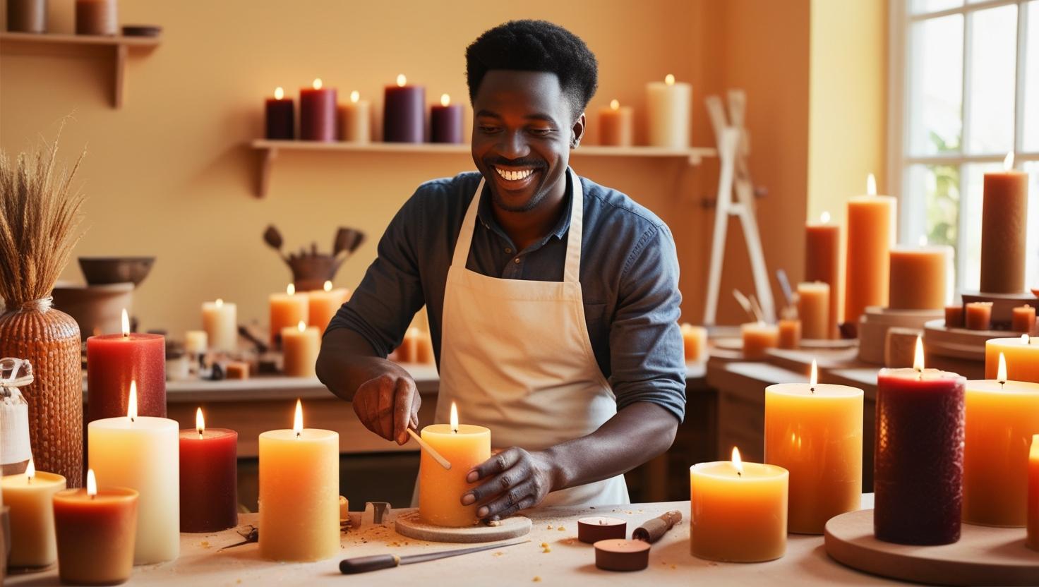 Entrepreneur turning candle-making passion into a business