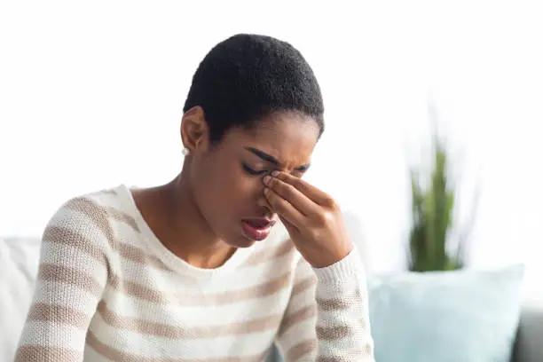 Woman learning to manage stress and practice self care